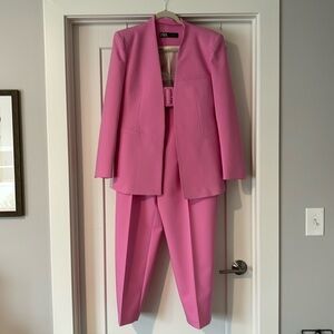 Like New Zara Pink Suit XL